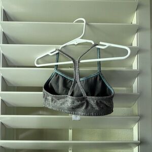 Ivivva Gray and Blue Kids Sports Bra